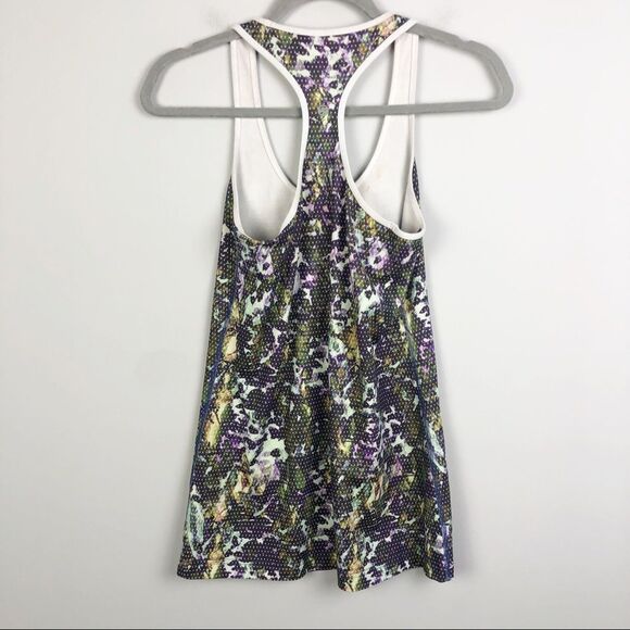 LULULEMON | Cool Racerback Floral Mesh Look Tank Top Women’s Size 8 - Picture 8 of 12